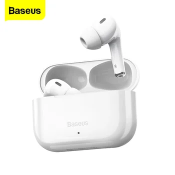 Baseus Encok W3 Fones de ouvido sem Fio Bluetooth 5.0 Fones de ouvido TWS Redução de Ruído Aparelhagem hi-fi Fones de ouvido com Microfone Fone Headset Pro Gamer